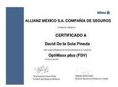 Reconocimiento Allianz OptiMaxx plus FDV