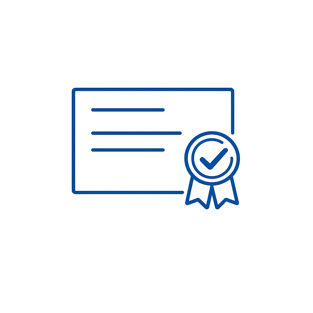 Icono de certificación